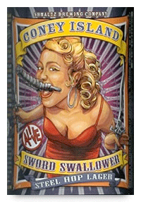 Beer Label: Coney Island Sword Swallower