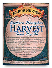 Beer Label: Sierra Nevada Harvest Ale