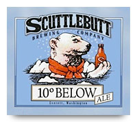 Scuttlebutt 10 Below Ale label