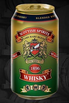 Scottish Spirits whisky in a can