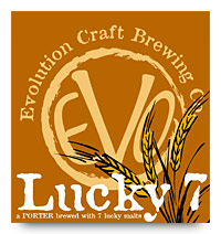 Evolution Craft Brewing Lucky 7 Porter label