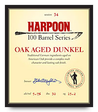 Harpoon Oak Aged Dunkel label