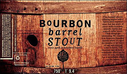 Odell Bourbon Barrel Stout label