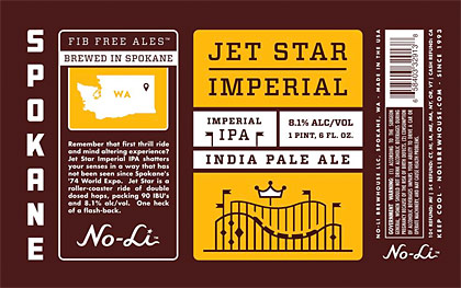 Jet Star Imperial IPA label