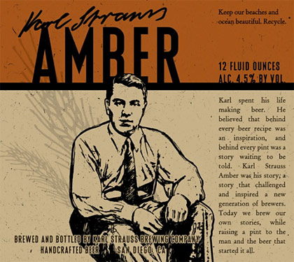 Karl Strauss Amber label