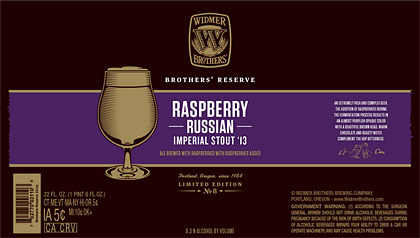 Raspberry Russian Imperial Stout label