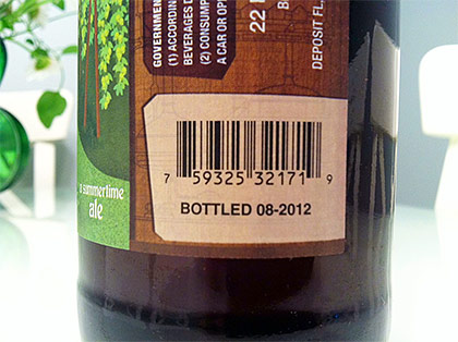 Slumbrew bottling date photo