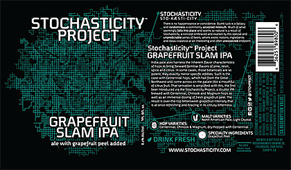 Stochasticity Project Grapefruit Slam IPA label