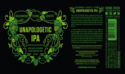 Stone Brewing Co. Releases Beachwood / Heretic / Stone Unapologetic IPA photo