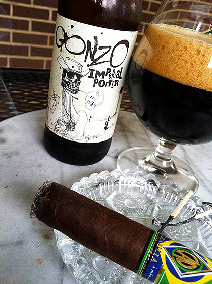 Flying Dog Gonzo Imperial Porter and CAO Brazilia Pairing photo