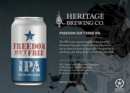 Heritage Brewing Releases Two Flagship Beers in Cans photo