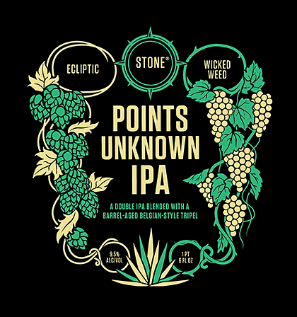 Ecliptic/Wicked Weed/Stone Points Unknown IPA Released photo