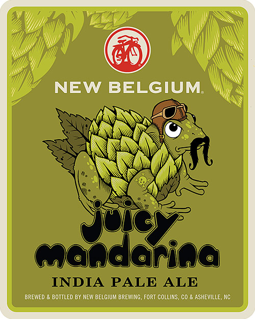 New Belgium Juicy Mandarina IPA label