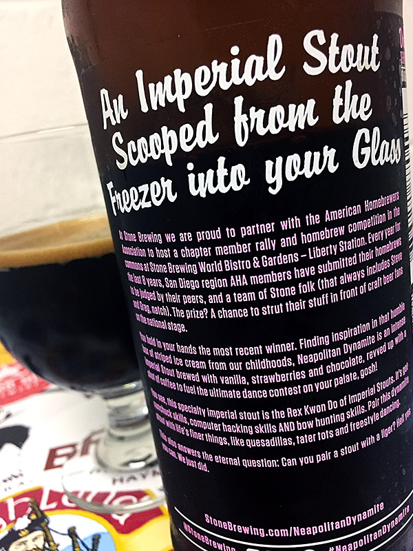 Stone Neapolitan Dynamite Stout photo