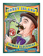 Beer Label: Coney Island Human Block Head