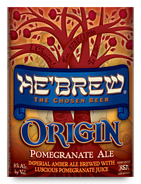 Beer Label: He'Brew Origin Pomegranate Ale