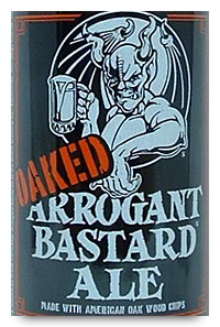 Beer Label: Oaked Arrogant Bastard Ale