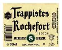 Beer Label: Trappistes Rochefort 8