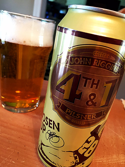 Escutcheon Brewing John Riggins’ 4th & 1 Pilsner photo