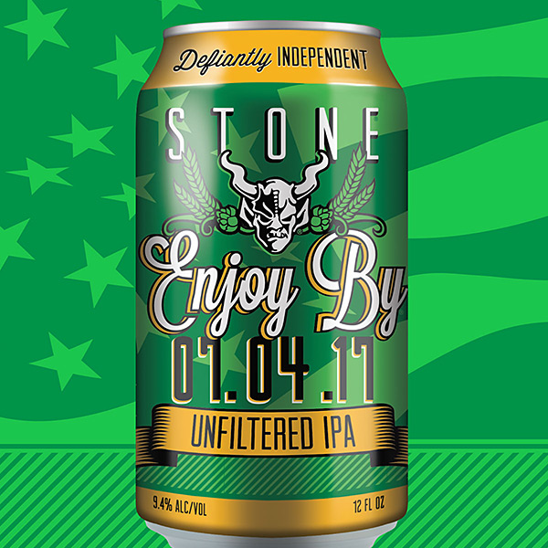 Stone Brewing Releases New Enjoy By 07.04.17 Unfiltered IPA Cans photo