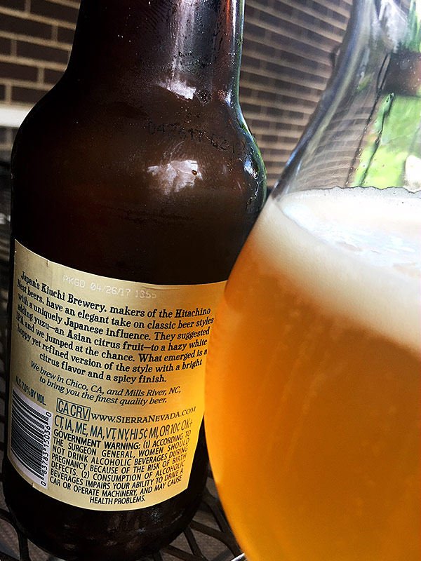 Sierra Nevada Beer Camp White IPA with Yuzu photo