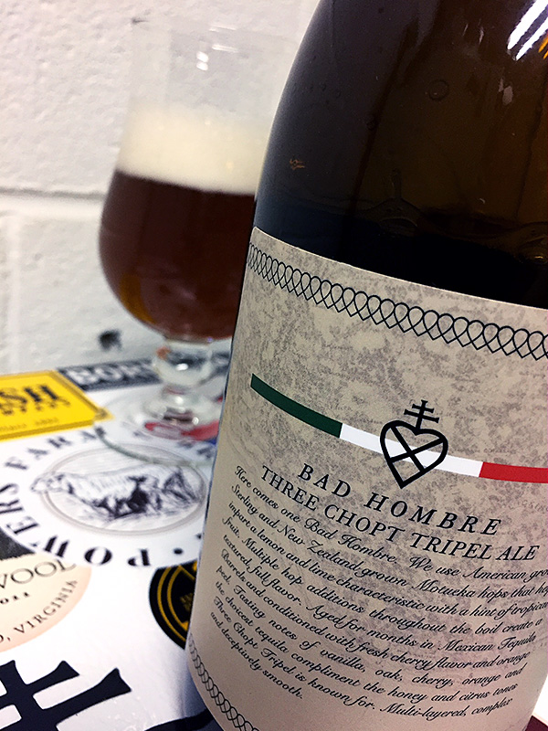 Lickinghole Creek Bad Hombre Three Chopt Tripel photo