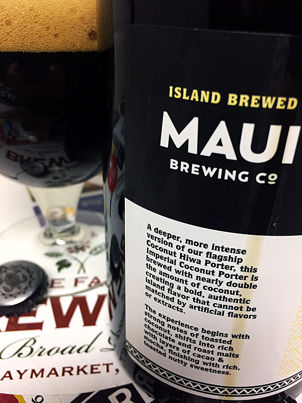 Maui Brewing Imperial Coconut Porter photo