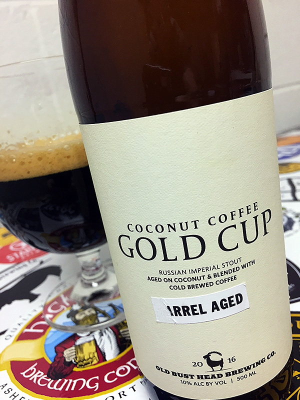 Old Bust Head Barrel Aged Coconut Coffee Gold Cup photo